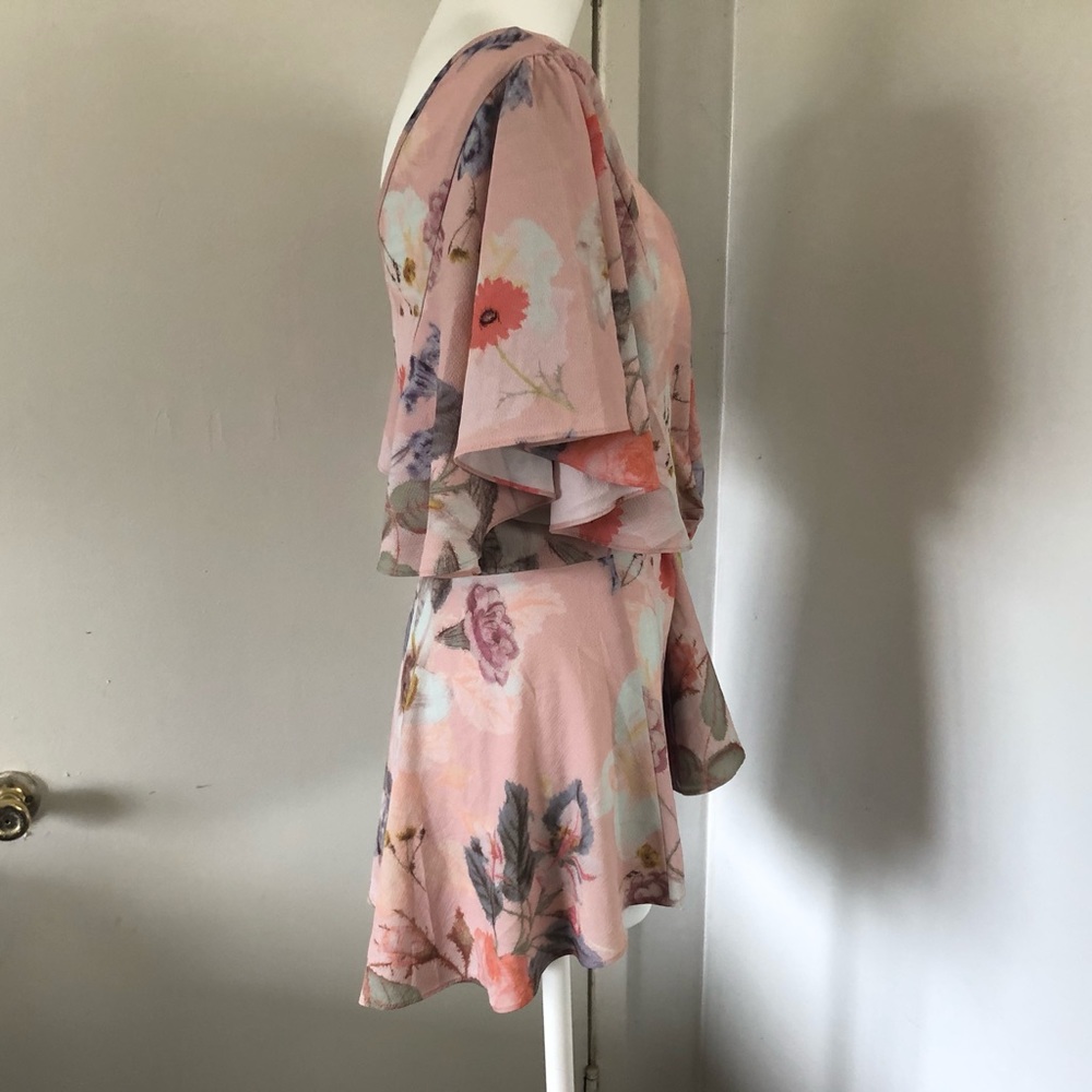 City Chic Summer Rose Ruffle Top - Picture 5 of 9